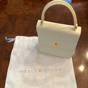 Neely and Chloe Lady white handbag